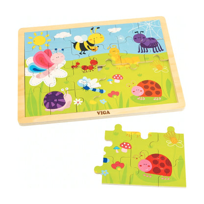 Viga Insects Puzzle 24Pcs