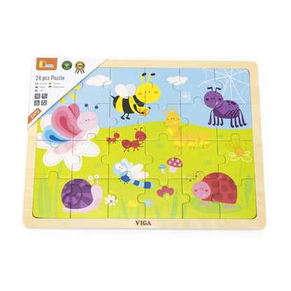Viga Insects Puzzle 24Pcs