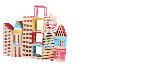 Wooden Model Building Blocks (150 pcs)