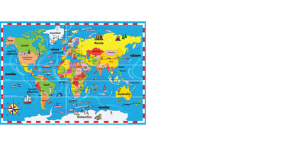 World Map Puzzle 50Pcs