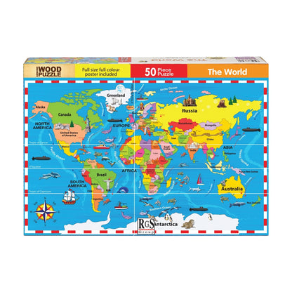 World Map Puzzle 50Pcs