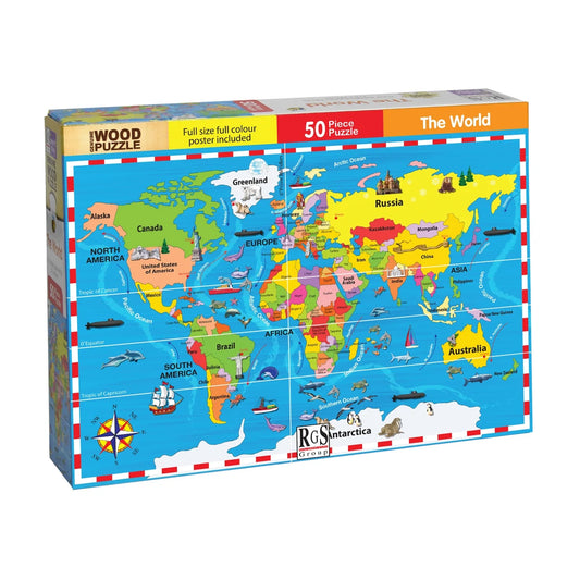 World Map Puzzle 50Pcs