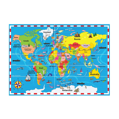 World Map Puzzle 50Pcs