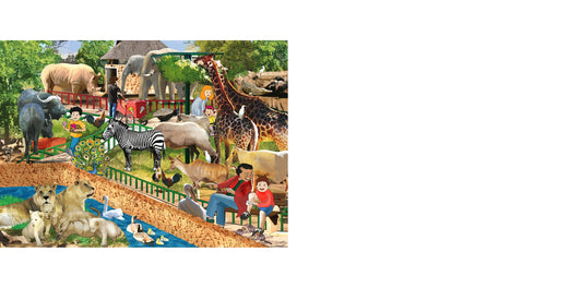 Zoo Wooden Jigsaw Puzzle 36 Pcs