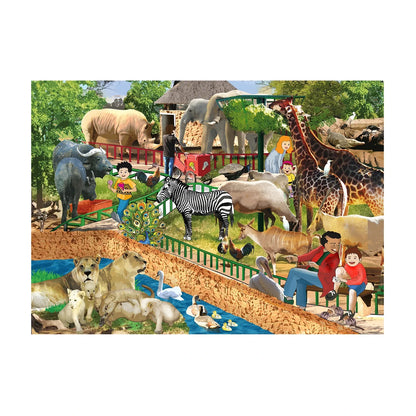 Zoo Wooden Jigsaw Puzzle 36 Pcs