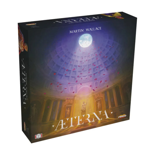 Aeterna Martin Wallace strategy board game box angled view