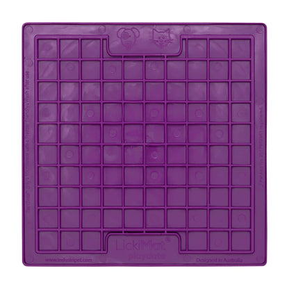 LickiMat Classic Playdate lick mat slow feeder for dogs and cats purple top view
