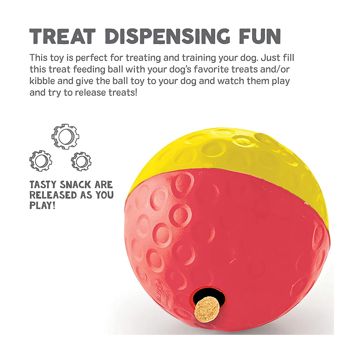 How to use Nina Ottosson Treat Tumble large fill with treats and roll to dispense snacks