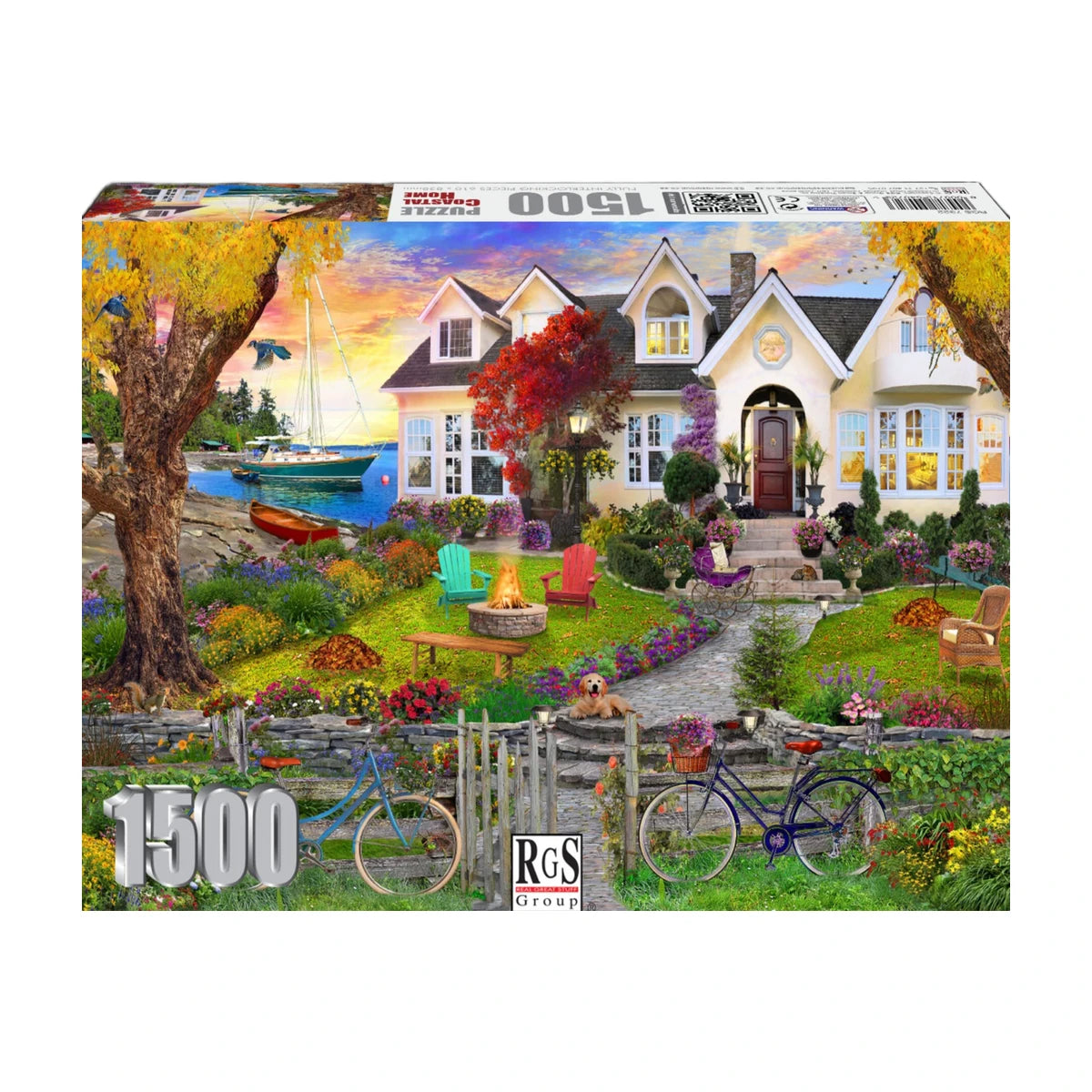 RGS Coastal Home 1500 piece jigsaw puzzle box front Afrishon World