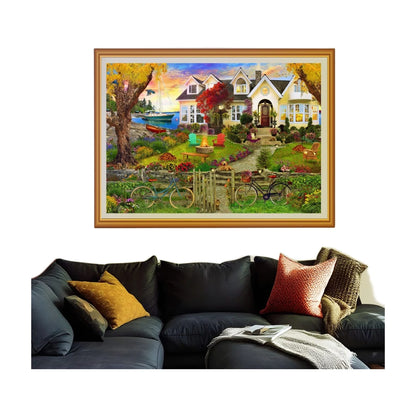 RGS Coastal Home 1500 piece jigsaw puzzle framed wall art lifestyle Afrishon World