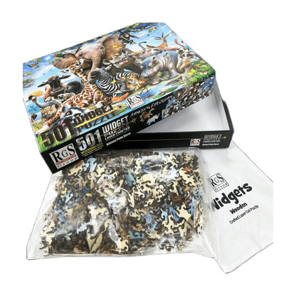 RGS Kruger Park Selfie Widget Wooden Puzzle 501 Pc