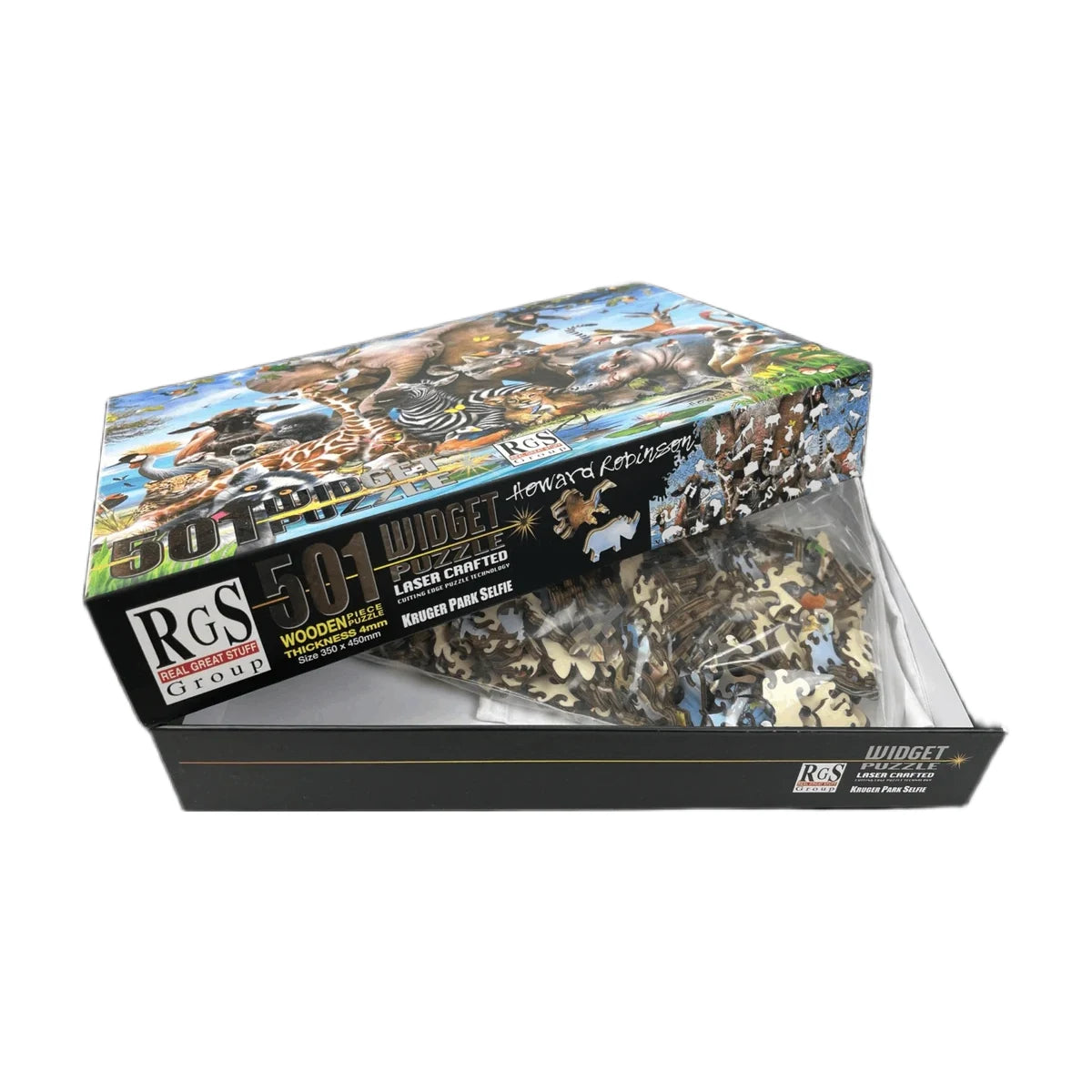 RGS Kruger Park Selfie Widget Wooden Puzzle 501 Pc