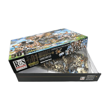 RGS Kruger Park Selfie Widget Wooden Puzzle 501 Pc