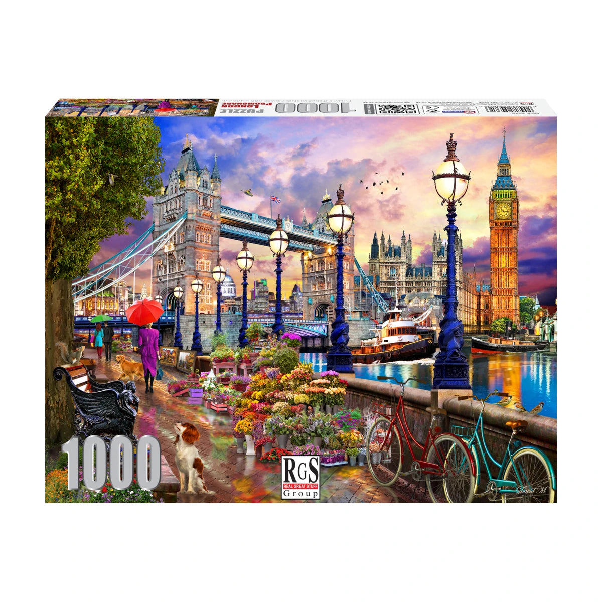 RGS London Promenade 1000pc jigsaw puzzle box showing the full design and premium finish