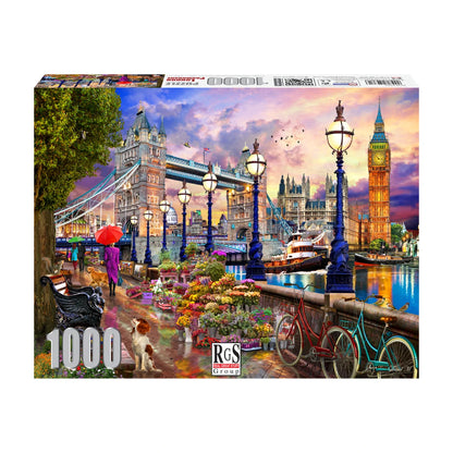 RGS London Promenade 1000pc jigsaw puzzle box showing the full design and premium finish