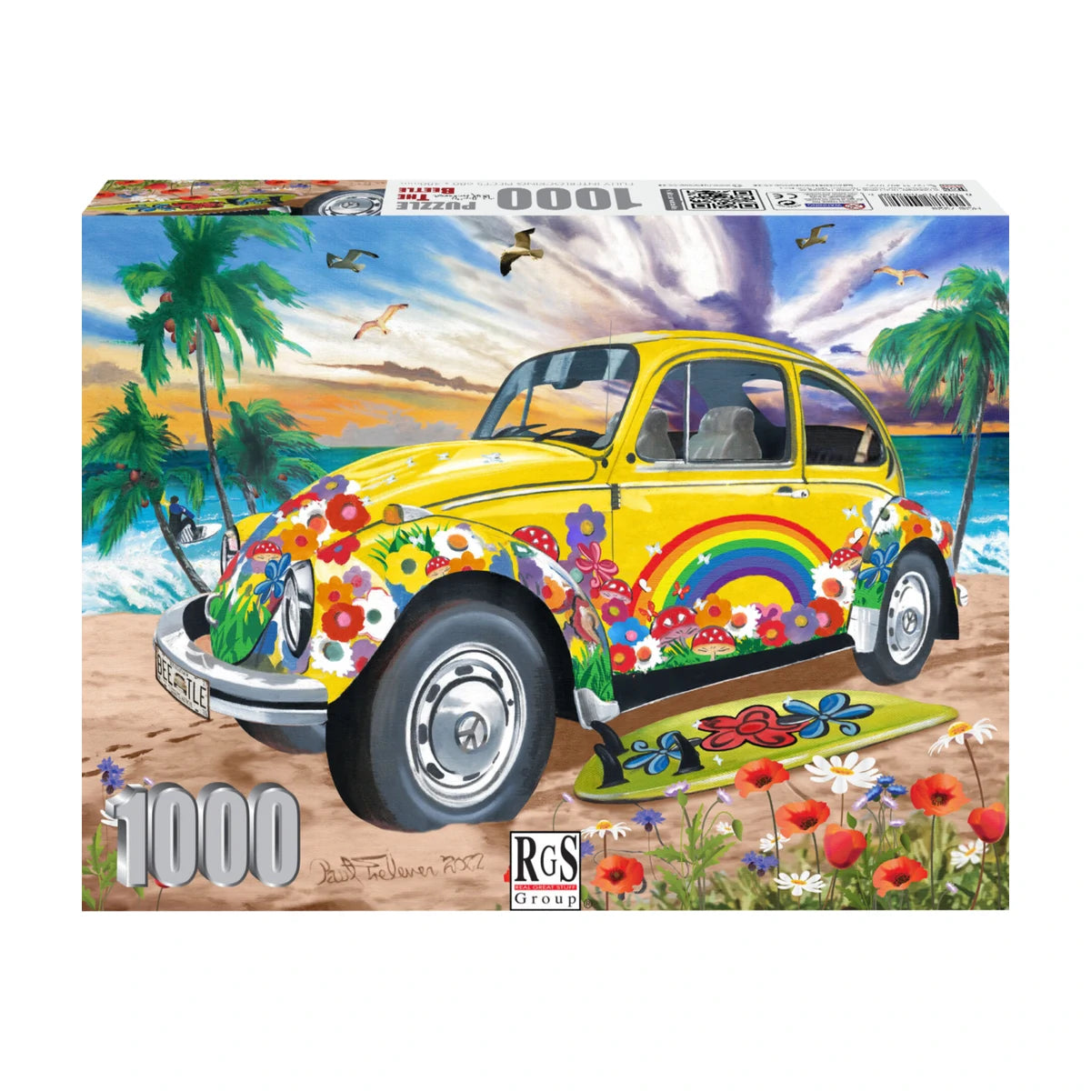 RGS The Beetle 1000 piece jigsaw puzzle box packaging showing artwork and product details