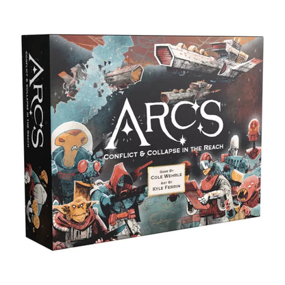 Arcs sci-fi strategy board game angled box image