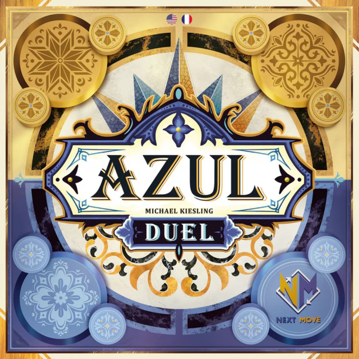 Azul Duel 2 player abstract strategy board game box artwork