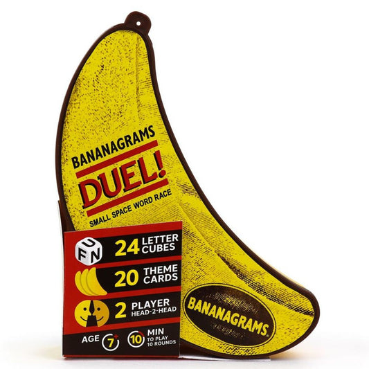 Bananagrams Duel word game banana case main product image