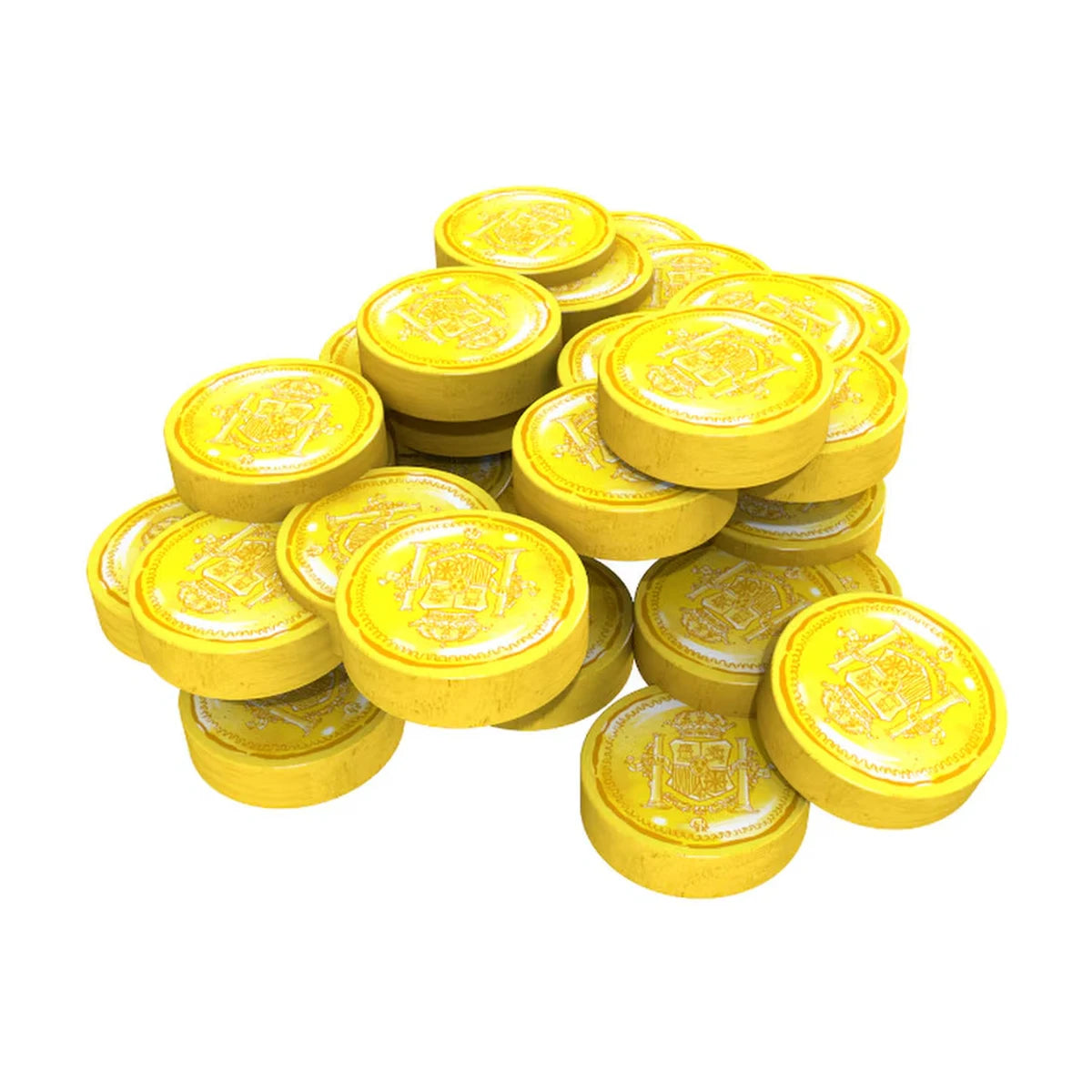 Barcelona Upgrade Pack wooden coin resources for the Barcelona board game deluxe component upgrade