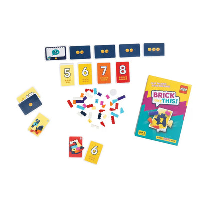 Brick Like This LEGO family game with cards timer and building pieces