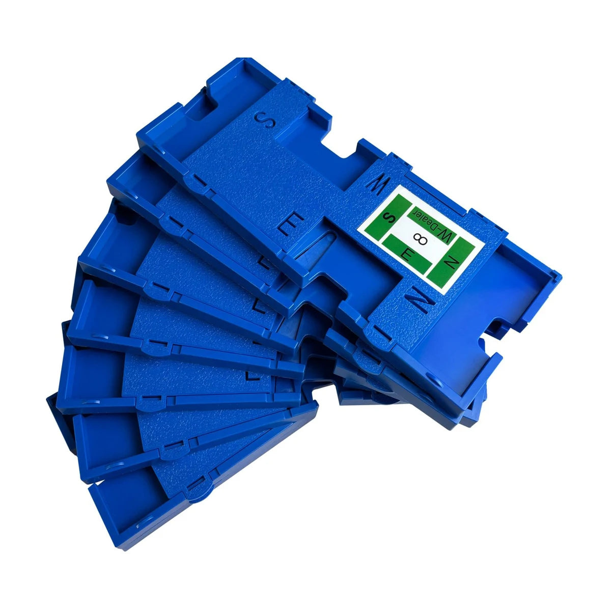 Blue Bridge duplicate board set with eight numbered boards for organised duplicate play