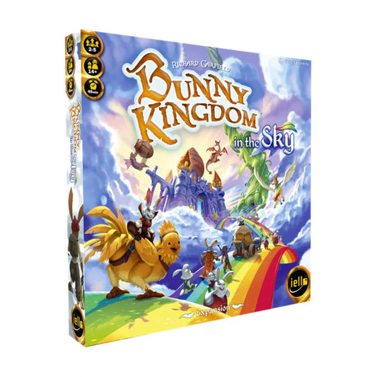 Bunny Kingdom In the Sky Expansion box front by IELLO for the Bunny Kingdom base game