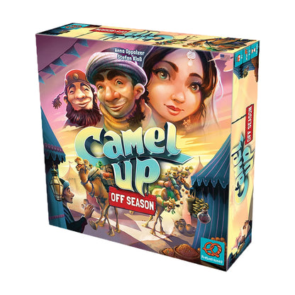 Camel Up Off Season strategy board game front box