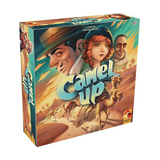 Camel Up Second Edition family racing board game box front