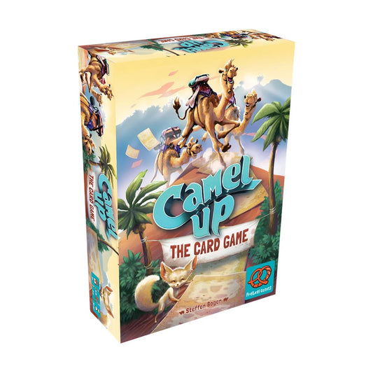 Camel Up The Card Game box front showing camel racing card game artwork