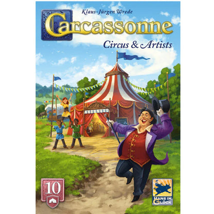 Carcassonne V3.1 Expansion 10 Circus and Artists front box art board game expansion