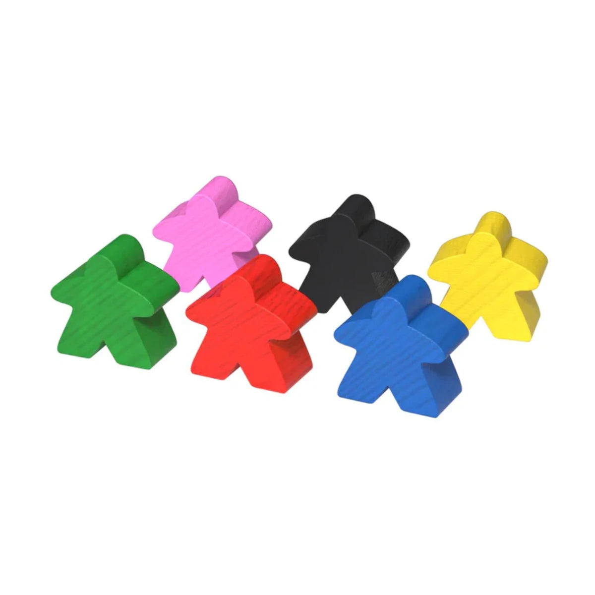 Carcassonne Inns and Cathedrals Expansion 1 large meeples, pink followers and abbot components for 6 player Carcassonne games