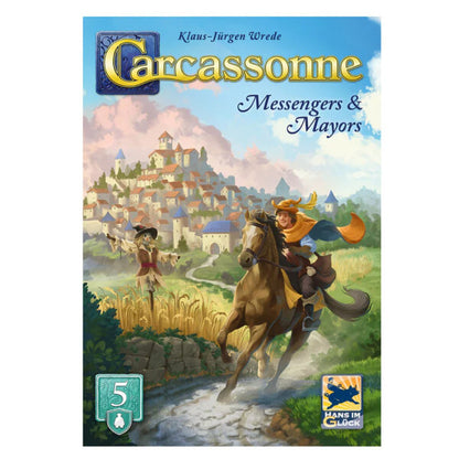 Carcassonne V3.1 Expansion 5 Messengers and Mayors front box artwork