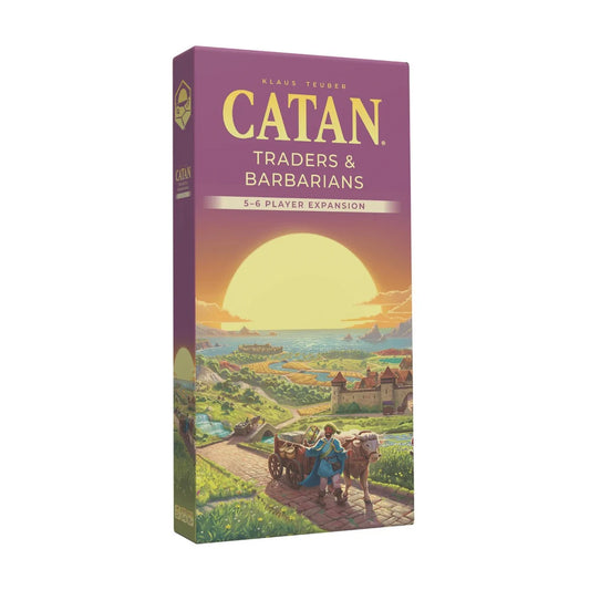 CATAN 6th Edition Traders and Barbarians 5 to 6 Player Expansion box for expanding CATAN game nights