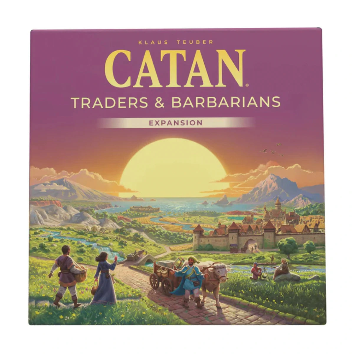 CATAN 6th Edition Traders and Barbarians Expansion front cover artwork for the official CATAN board game expansion