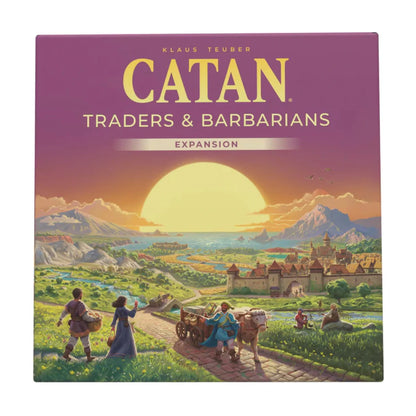 CATAN 6th Edition Traders and Barbarians Expansion front cover artwork for the official CATAN board game expansion