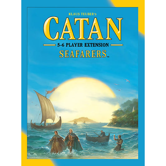 Catan Seafarers 5 to 6 Player Extension older edition front cover for expanding the Catan Seafarers board game to more players