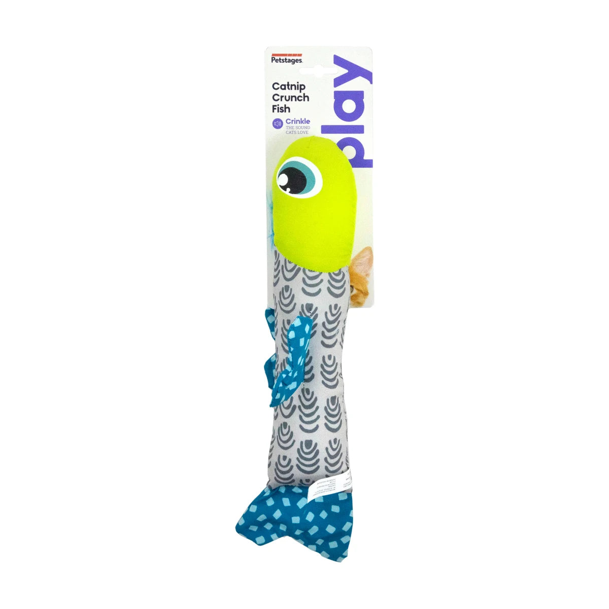 Catstages Catnip Crunch Fish cat toy in packaging