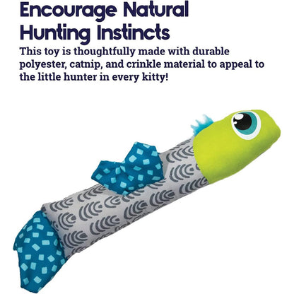 Catstages Catnip Crunch Fish cat toy designed for natural hunting play