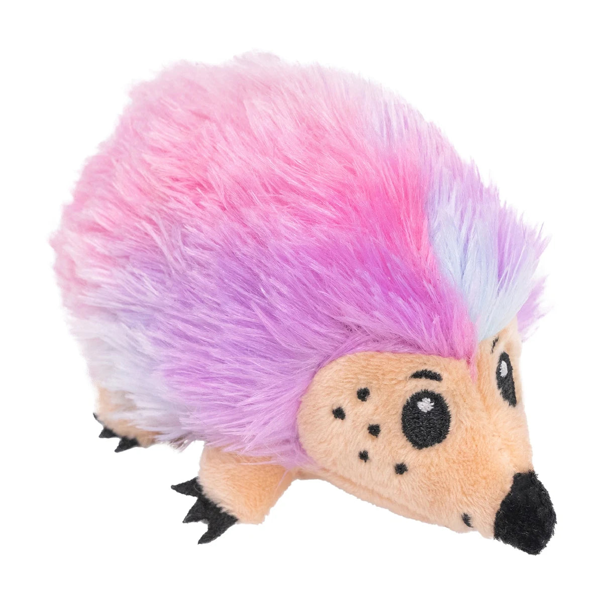catstages Catnip Plushies Hedgehog plush catnip cat toy with pink and purple fluffy body