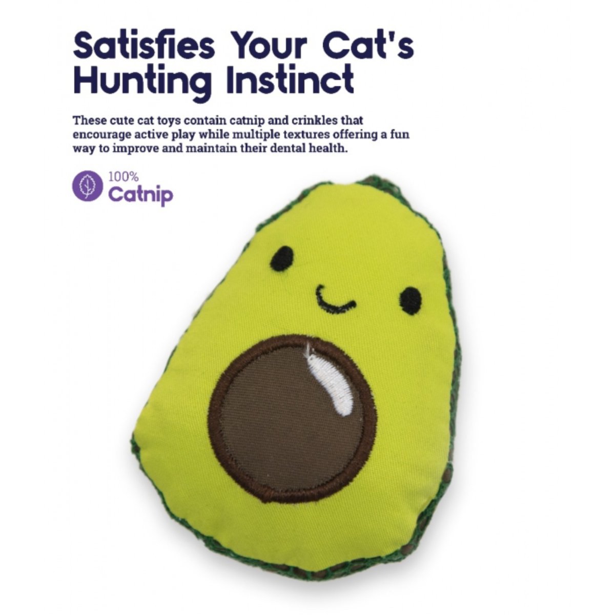 Catstages Dental Avo cat toy for batting chewing and hunting play