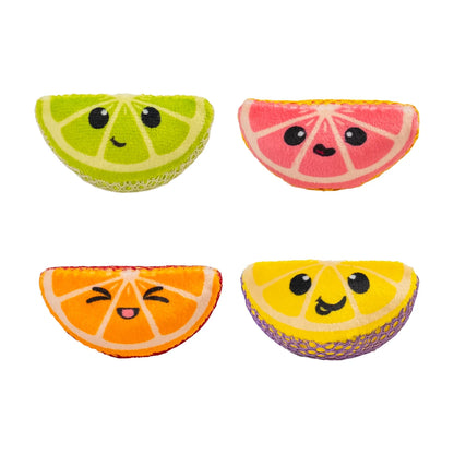 Catstages Dental Fruit Wedges 4 pack colourful catnip dental chew toys for cats