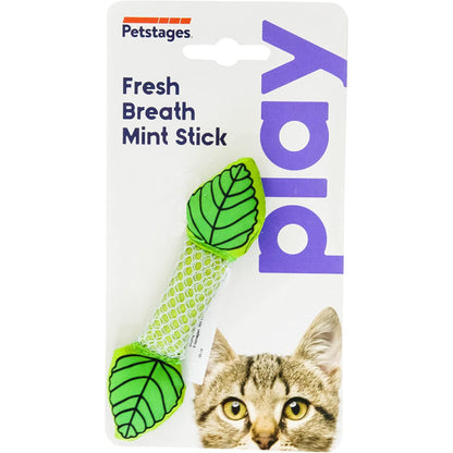 Catstages Fresh Breath Mint Stick dental cat toy in packaging