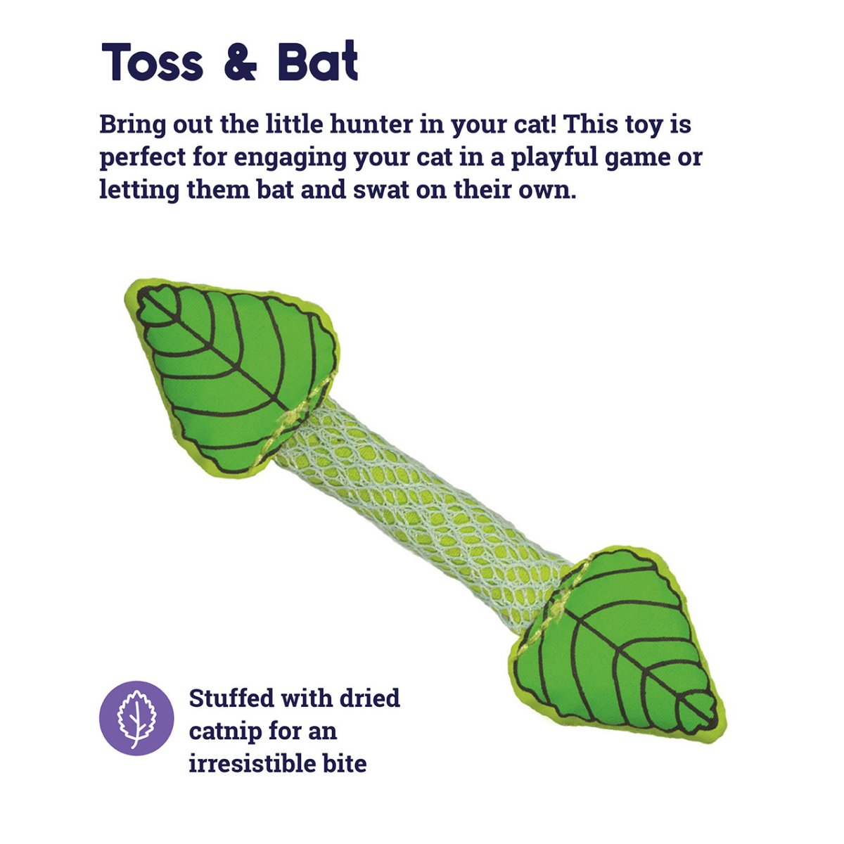 Catstages Fresh Breath Mint Stick toy for tossing and batting