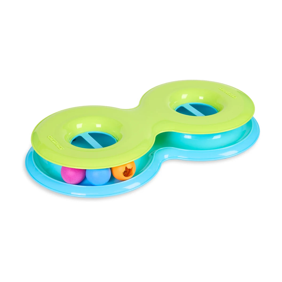 Catstages Infinity Ball Track cat toy with figure-8 track and colourful spinning balls