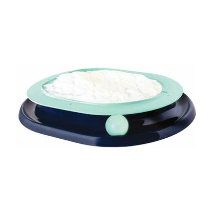 Catstages Lay 'N Play Cat Track Toy with sherpa cushion and ball track for cats