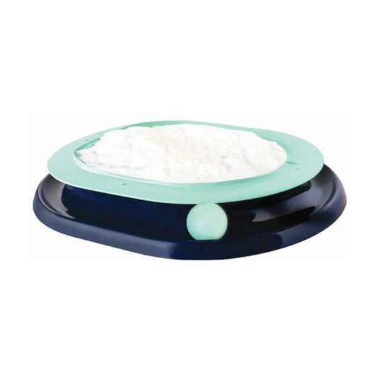 Catstages Lay 'N Play Cat Track Toy with sherpa cushion and ball track for cats