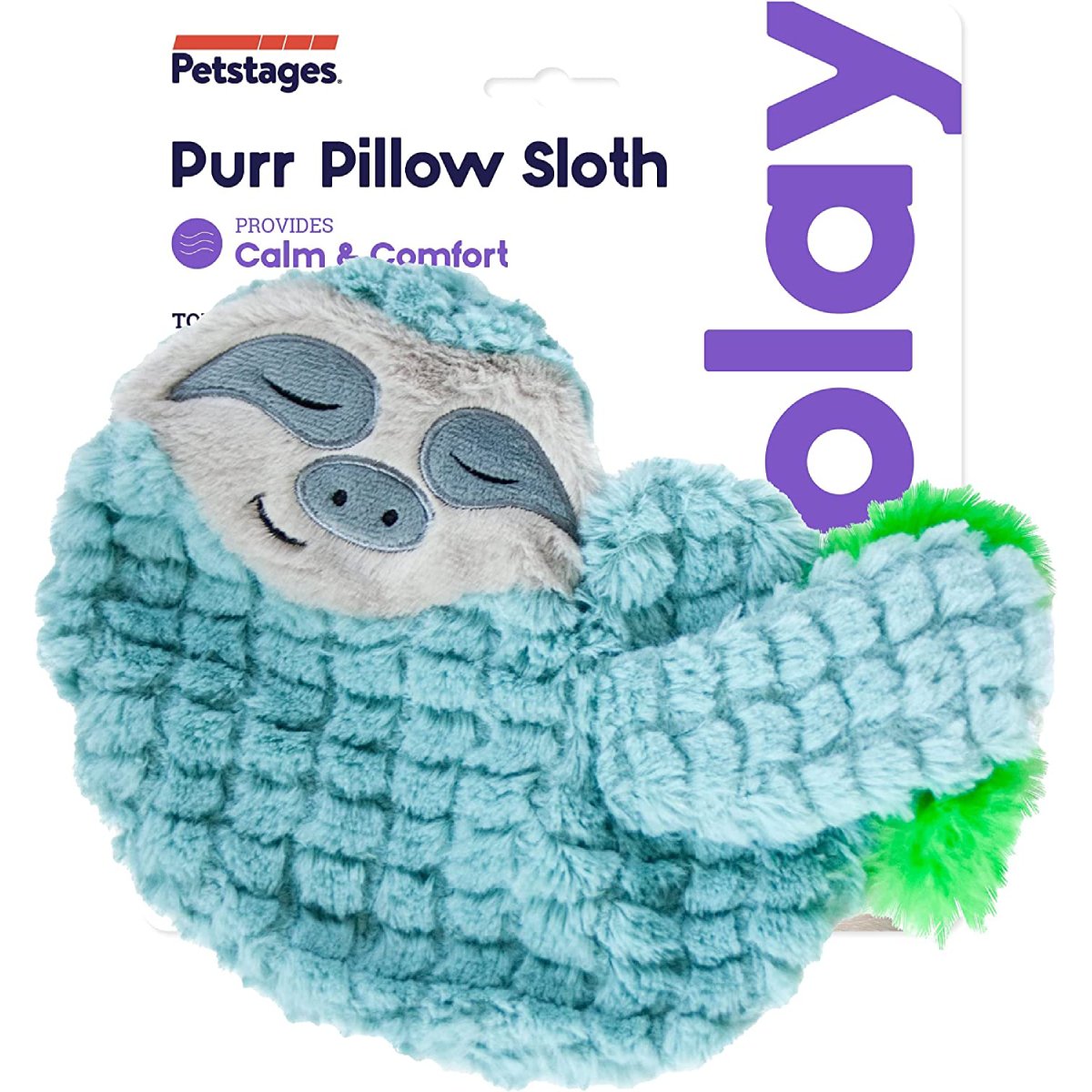 Catstages Purr Pillow Snoozin' Sloth cat toy packaging