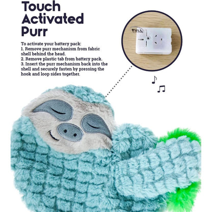 Catstages Purr Pillow Snoozin' Sloth touch activated purr feature