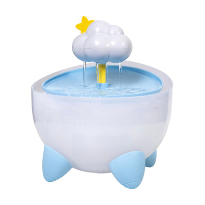 Catstages Purrfect Rain Water Fountain with cloud design